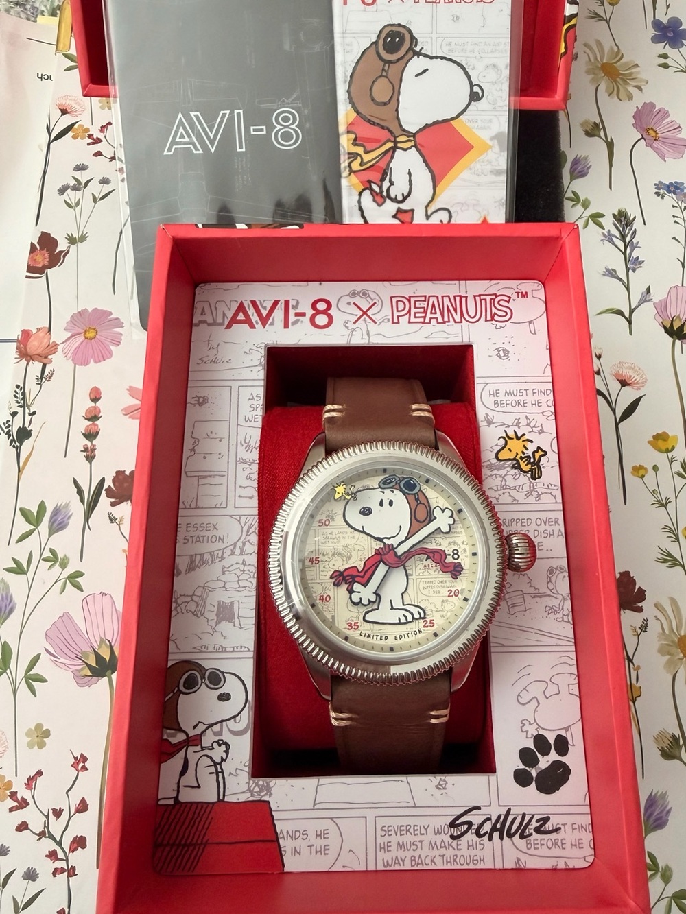 AVI-8 Limited Edition Snoopy Pilot Watch - Peanuts Snoopy Flying Ace